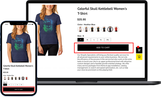 Add floating add to cart button