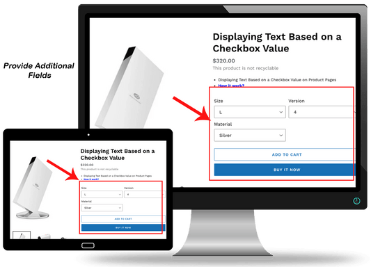 Add Custom Fields on Product Pages
