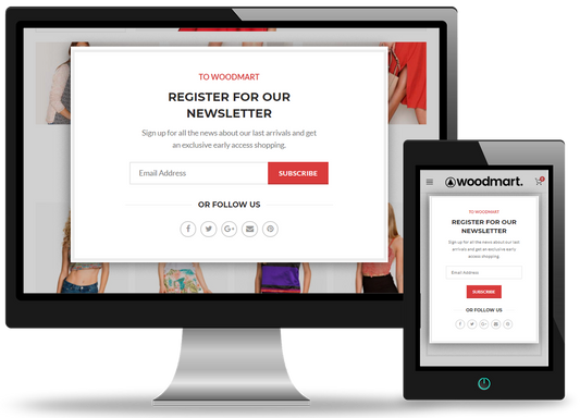 Newsletter Pop Up Design