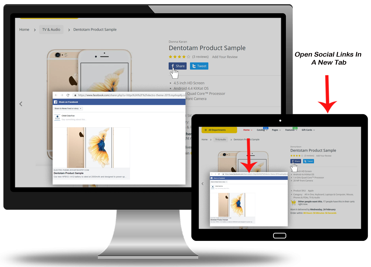 Open Social Links in A New Tab