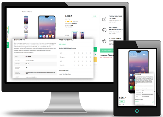 Products Upload with Details