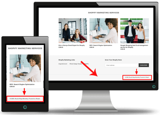 Remove Powered By Shopify Text