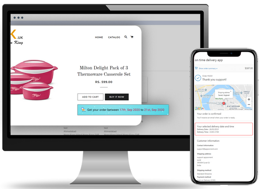 Show Estimated Delivery Date and Time