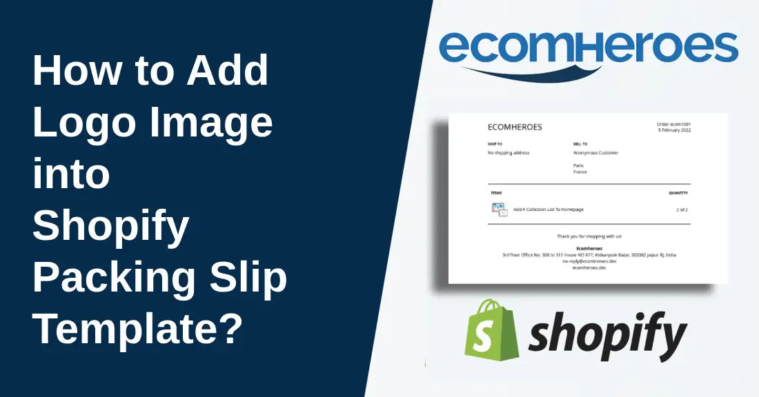 How to Add Logo Image into Shopify Packing Slip Template