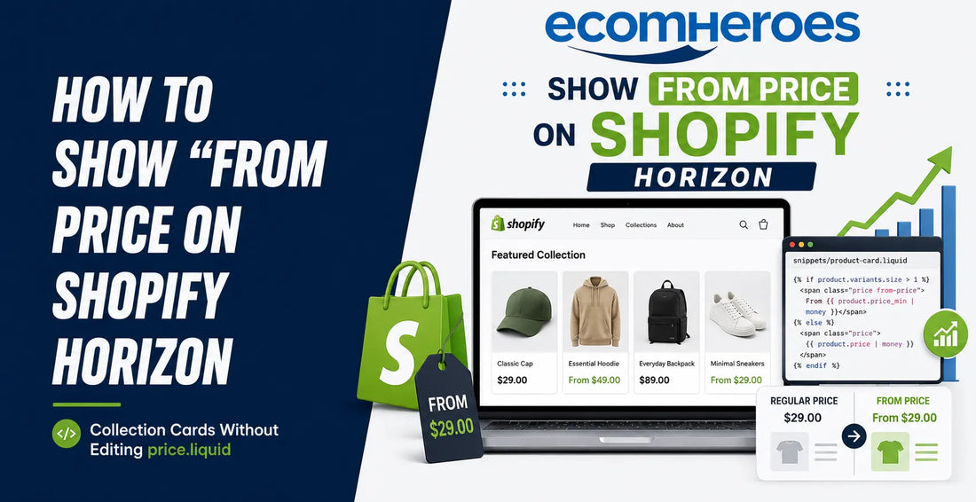 Shopify Horizon: Show “From” Price on Collection Cards Without Editing price.liquid