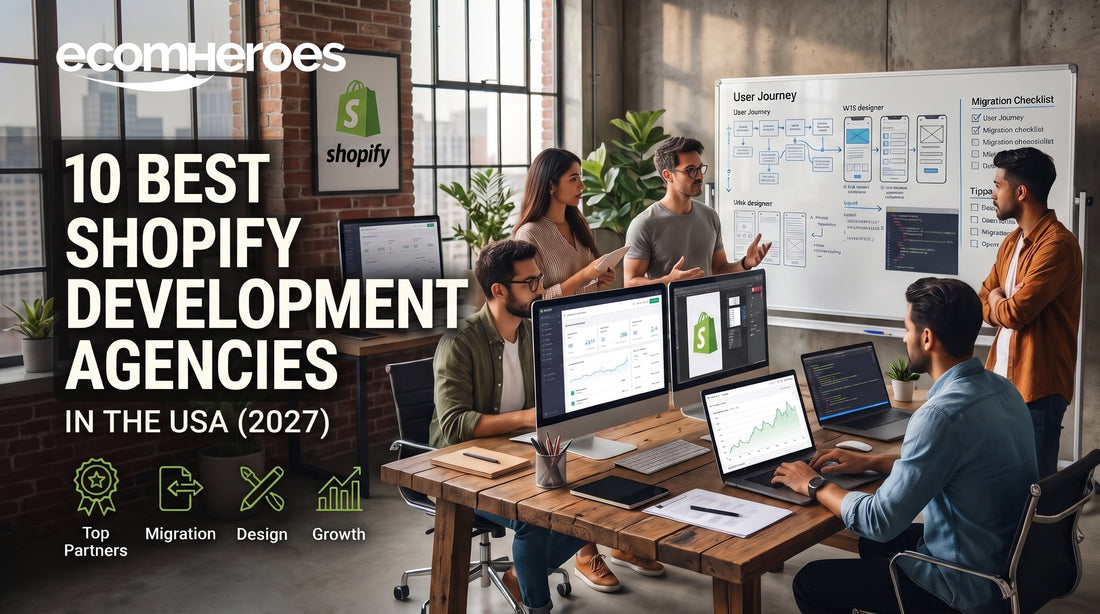 10 Best Shopify Development Agencies in USA (2027) - Ecomheroes featured banner