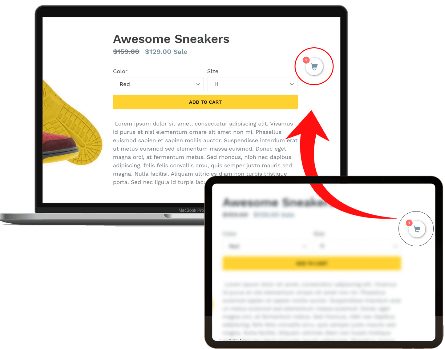 Add Sticky Cart Icon on Shopify