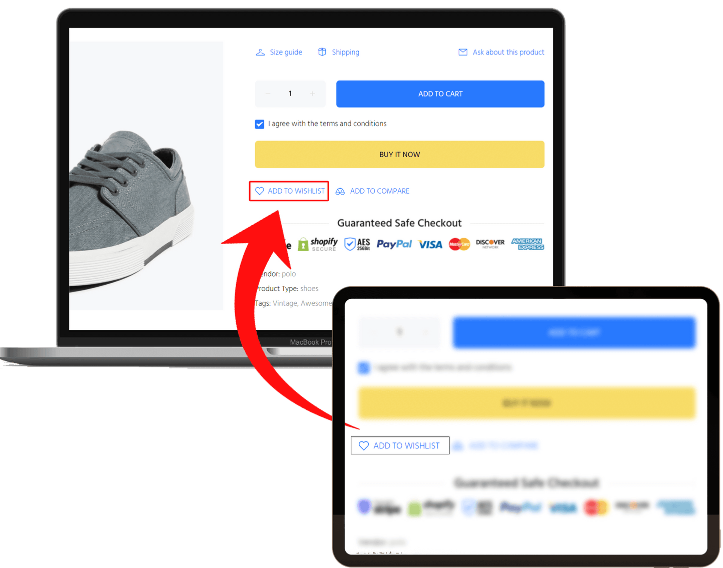 Add Wishlist to Shopify