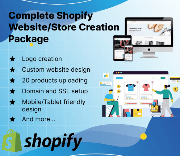 Complete Shopify Website/Store Creation Package