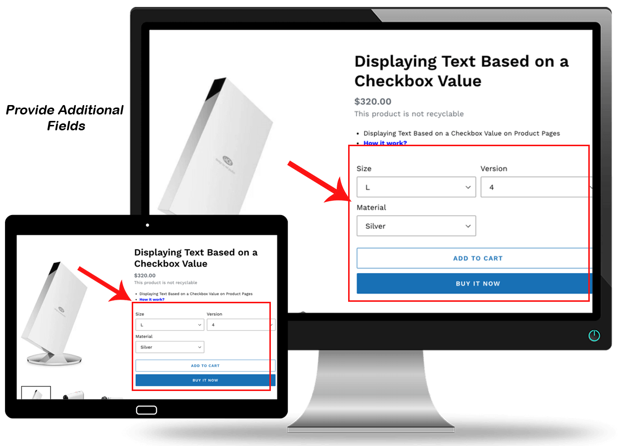 Add Custom Fields on Product Pages