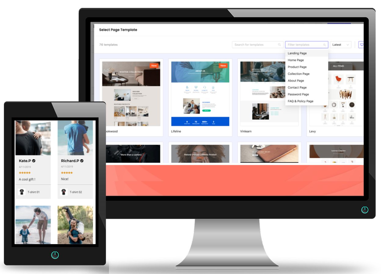 Shopify Webpage MockUp Design